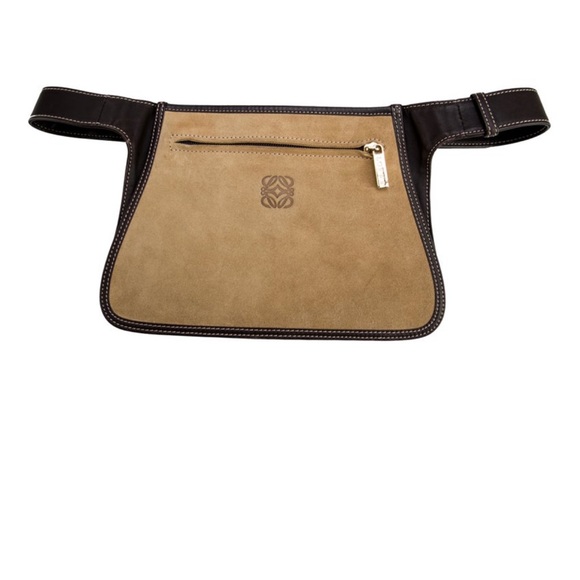 Loewe Handbags - Loewe Tan and Brown Leather Belt Bag